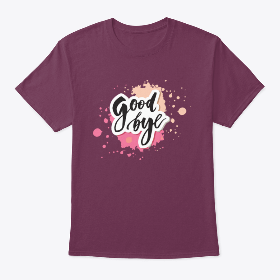 A watercolor vector design featuring the phrase 'Goodbye' in elegant calligraphy, showcasing vibrant colors and artistic flair.