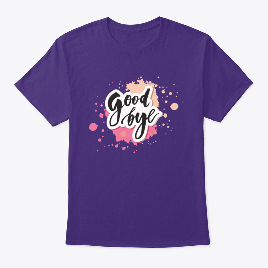 A watercolor vector design featuring the phrase 'Goodbye' in elegant calligraphy, showcasing vibrant colors and artistic flair.