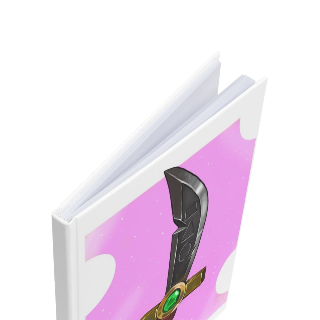Gold Sword Hardcover Journal with a vibrant wraparound design, featuring a durable hard cover and A5 size.