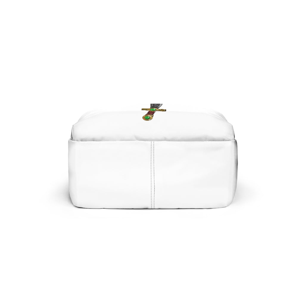 Gold Sword Unisex Classic Backpack in vibrant colors, featuring adjustable straps and a durable nylon exterior, perfect for school and travel.