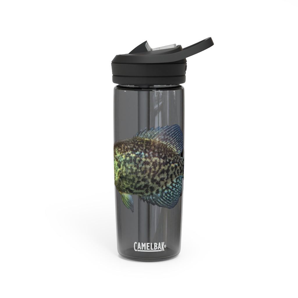 Golden Fish CamelBak Eddy® Water Bottle in vibrant color, showcasing its robust design and spill-proof biting valve.