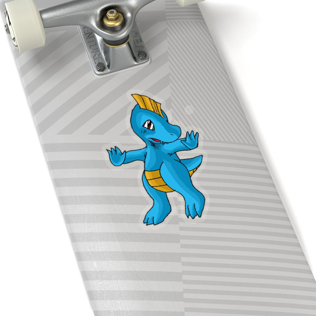 Goldi Kiss-Cut Stickers showcasing various custom shapes and sizes on a white background.