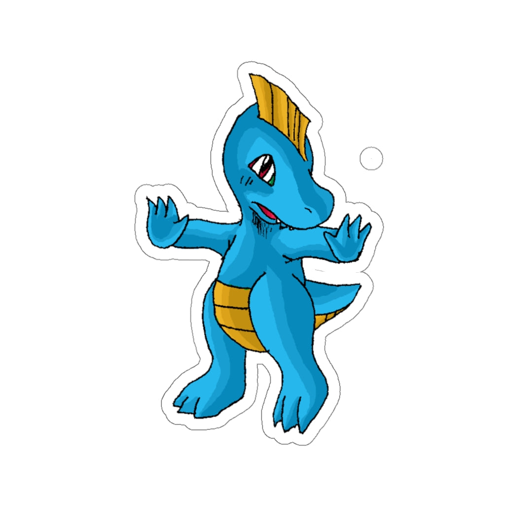 Goldi Kiss-Cut Stickers showcasing various custom shapes and sizes on a white background.