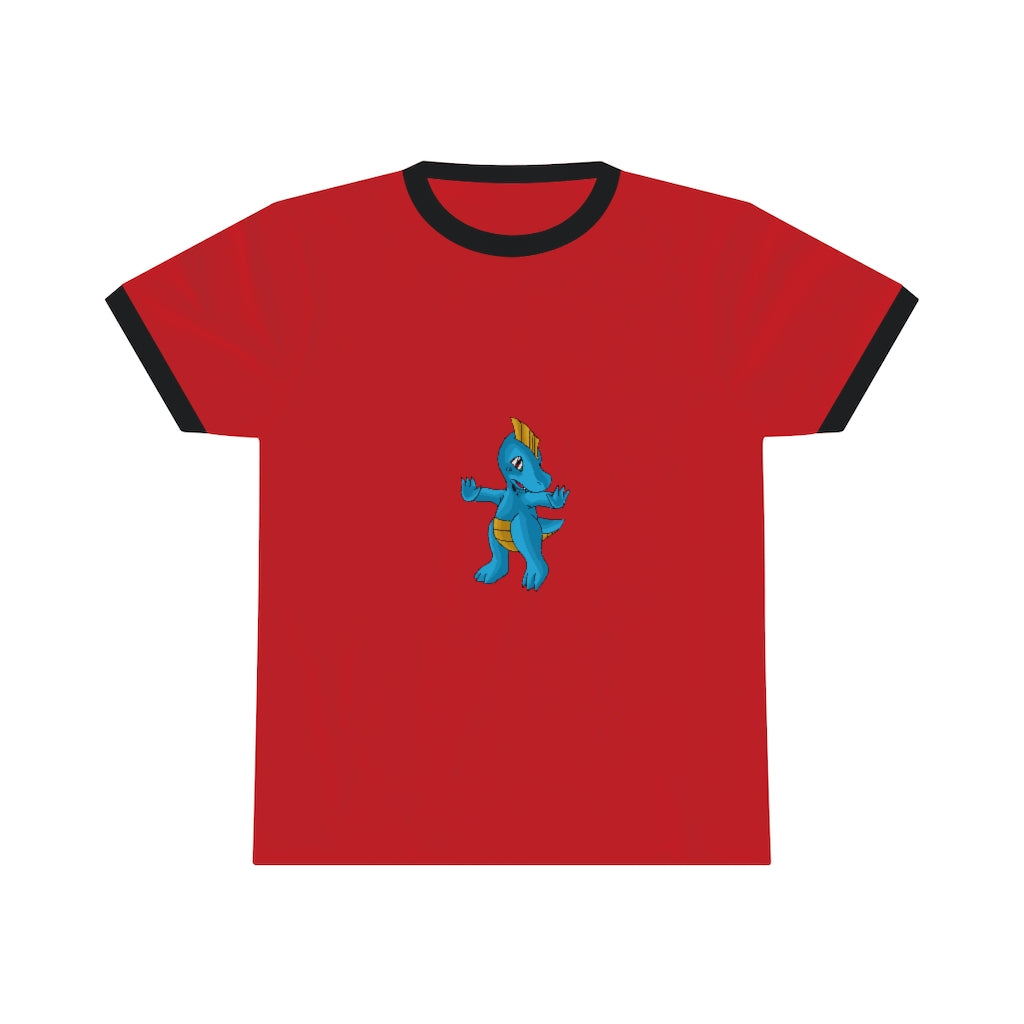 Goldi Unisex Ringer Tee in various colors, showcasing its lightweight fabric and stylish design.