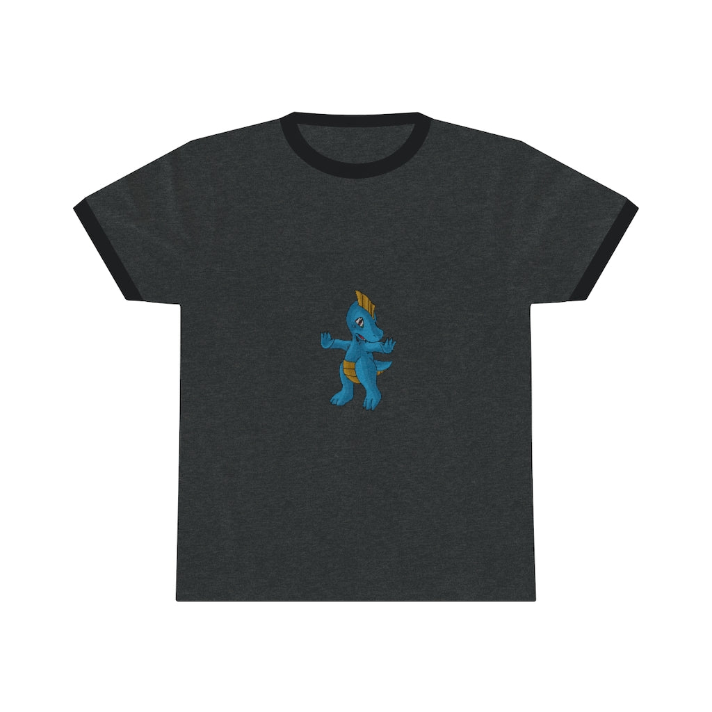 Goldi Unisex Ringer Tee in various colors, showcasing its lightweight fabric and stylish design.