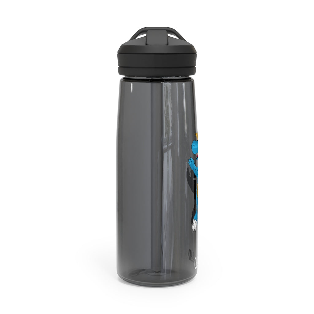 Goldile CamelBak Eddy® Water Bottle in 20oz and 25oz sizes, showcasing its durable Tritan™ material and spill-proof design.