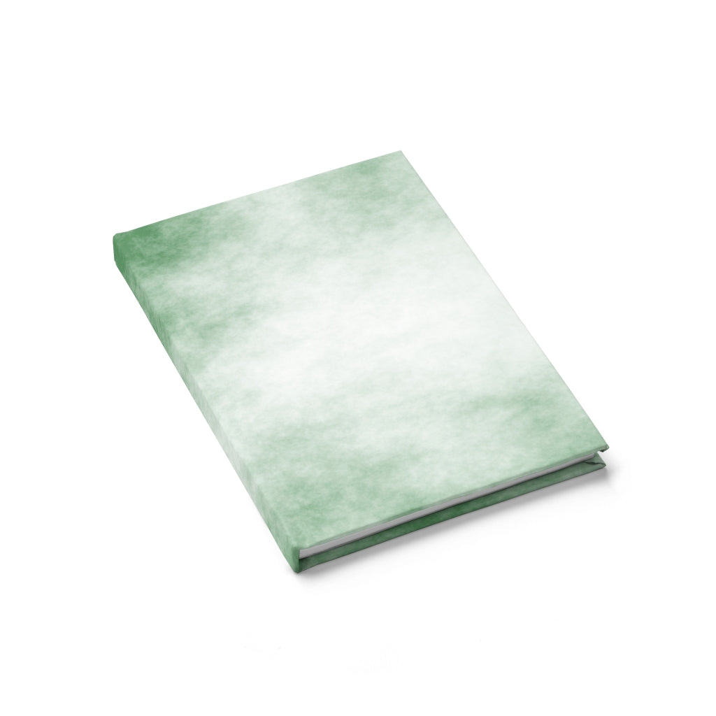 Green Clouds Journal with ruled lines, featuring a vibrant wraparound print design and sturdy hardcover binding.