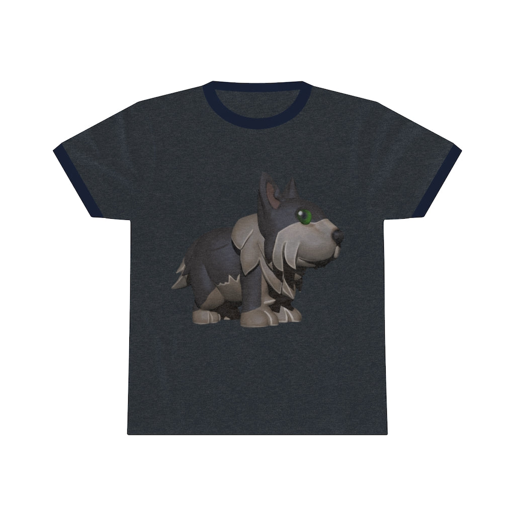 Grey Dog Unisex Ringer Tee showcasing its stylish design and comfortable fit, available in various colors.