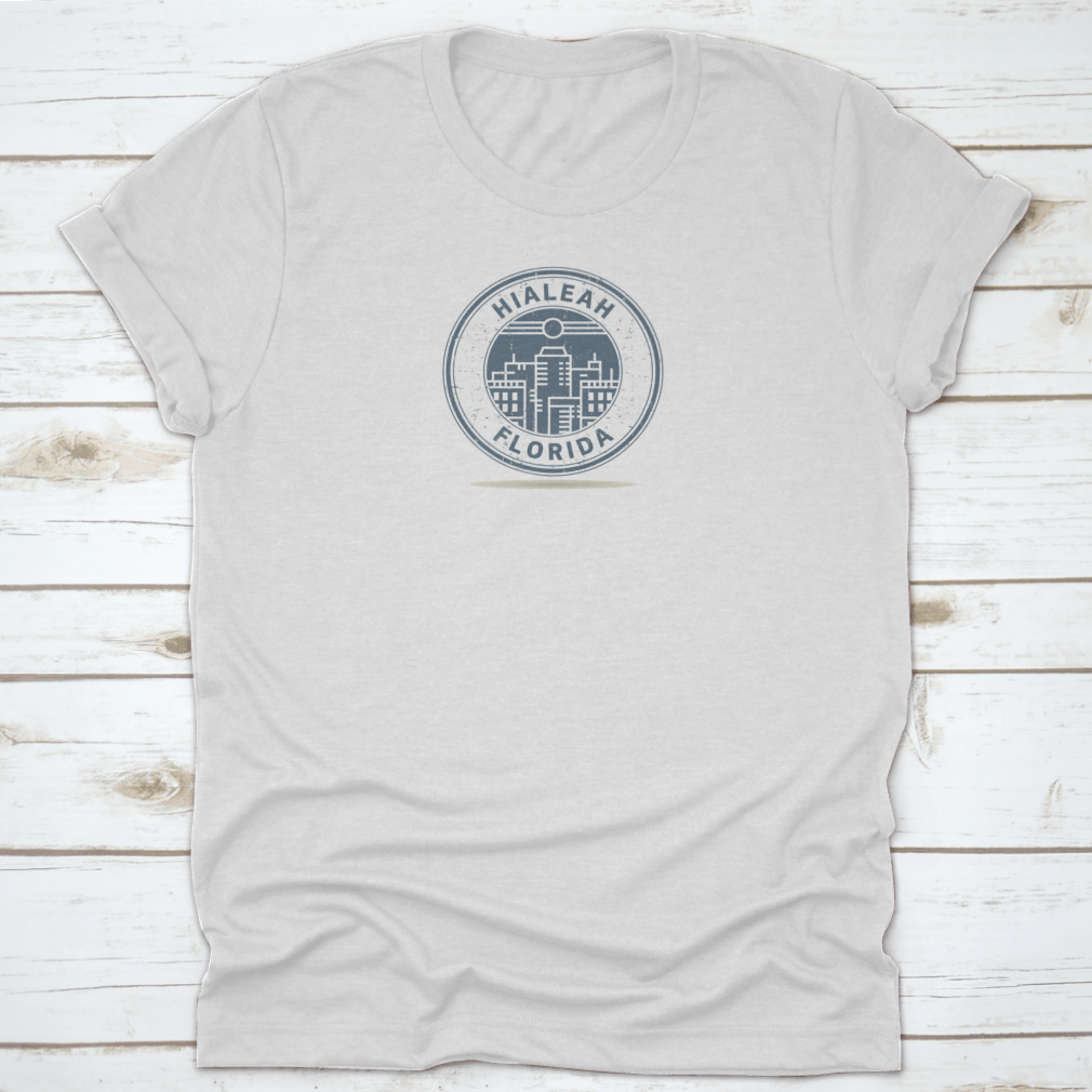 Grunge rubber stamp featuring the text 'Hialeah, Florida', showcasing its unique design and quality.