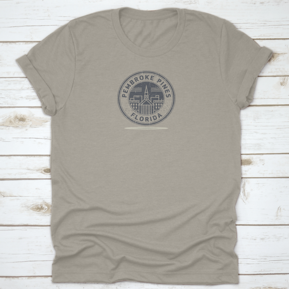 Grunge rubber stamp featuring the text Pembroke Pines, Florida, ideal for crafting and labeling projects.