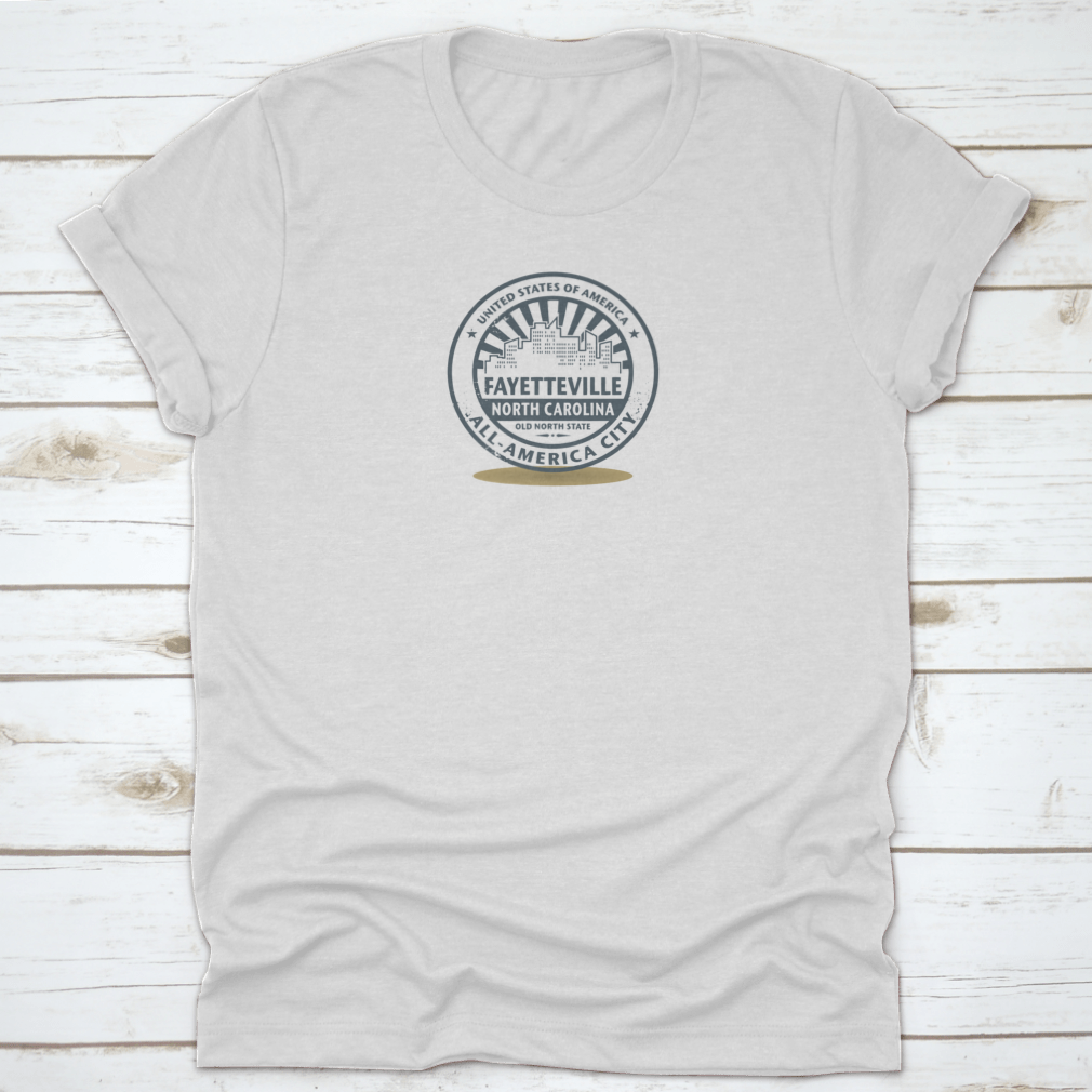 Grunge rubber stamp featuring the name Fayetteville, North Carolina, ideal for crafting and personalization.