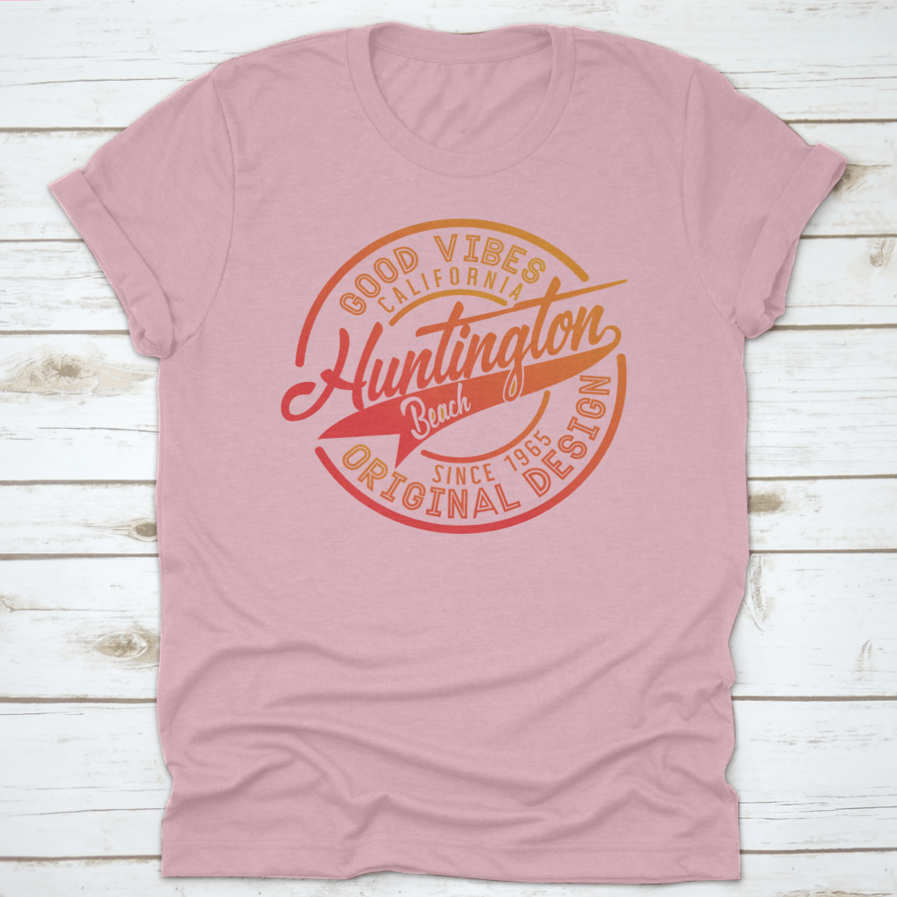 Grunge rubber stamp featuring the name Huntington Beach, California, ideal for crafting and decor.