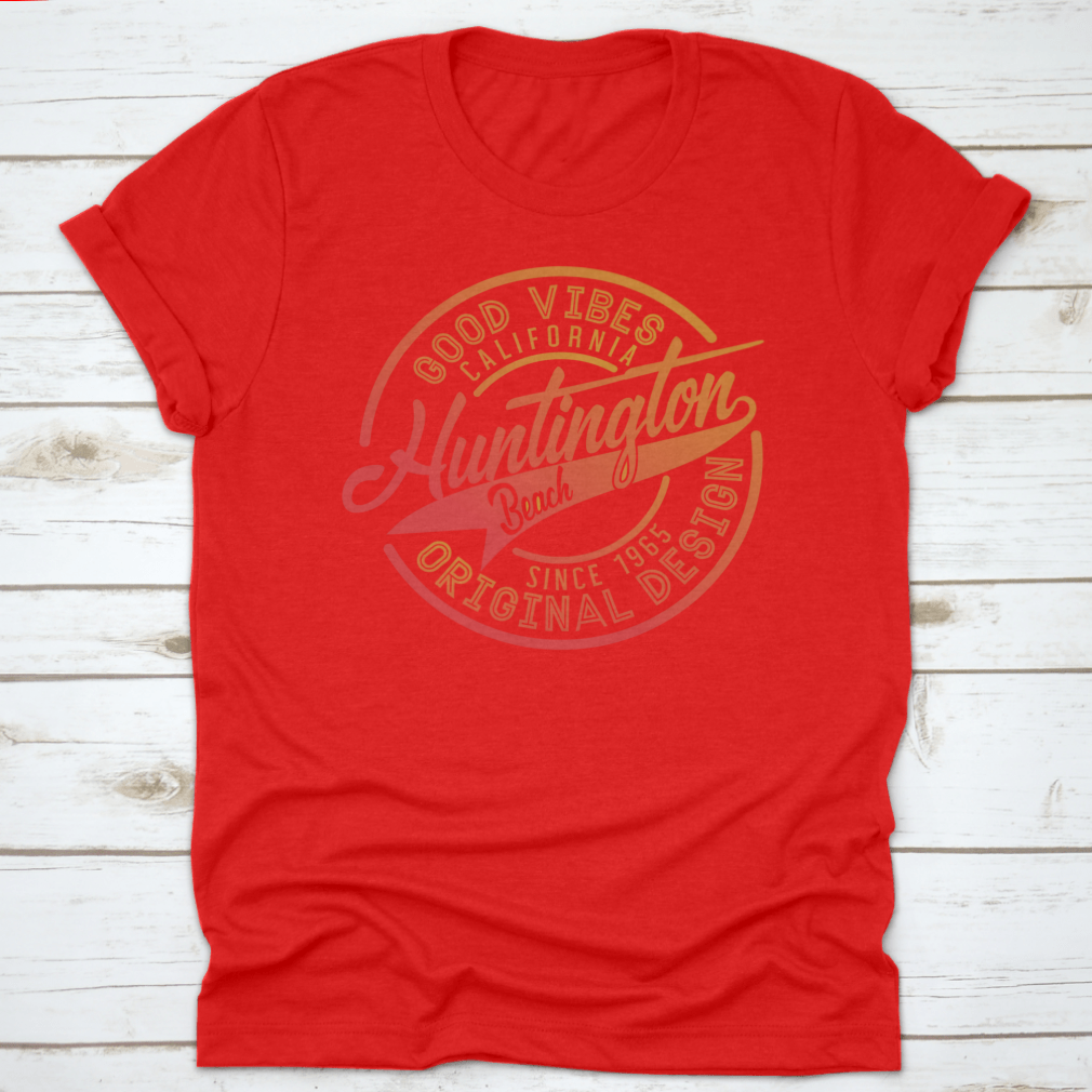 Grunge rubber stamp featuring the name Huntington Beach, California, ideal for crafting and decor.