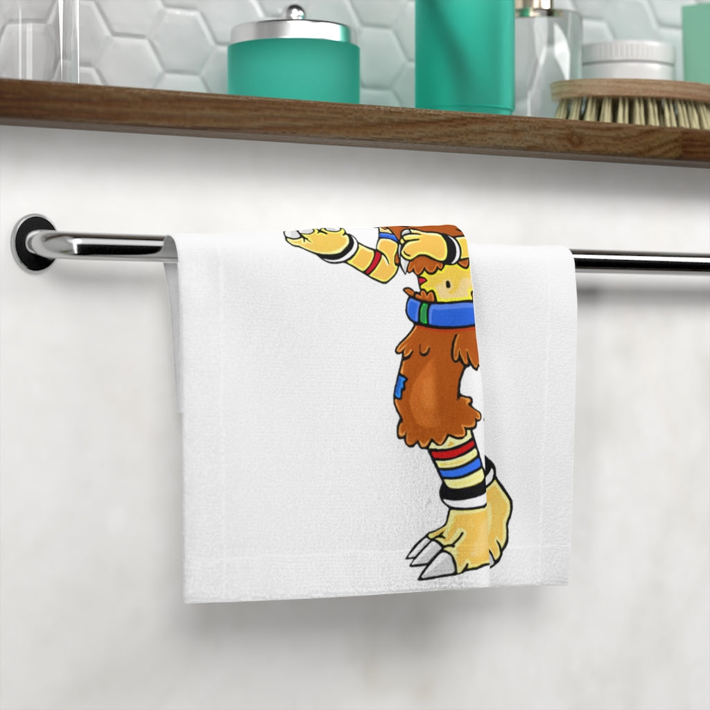 Gydro Face Towel featuring a customizable polyester front and soft cotton back, ideal for personal designs and everyday use.