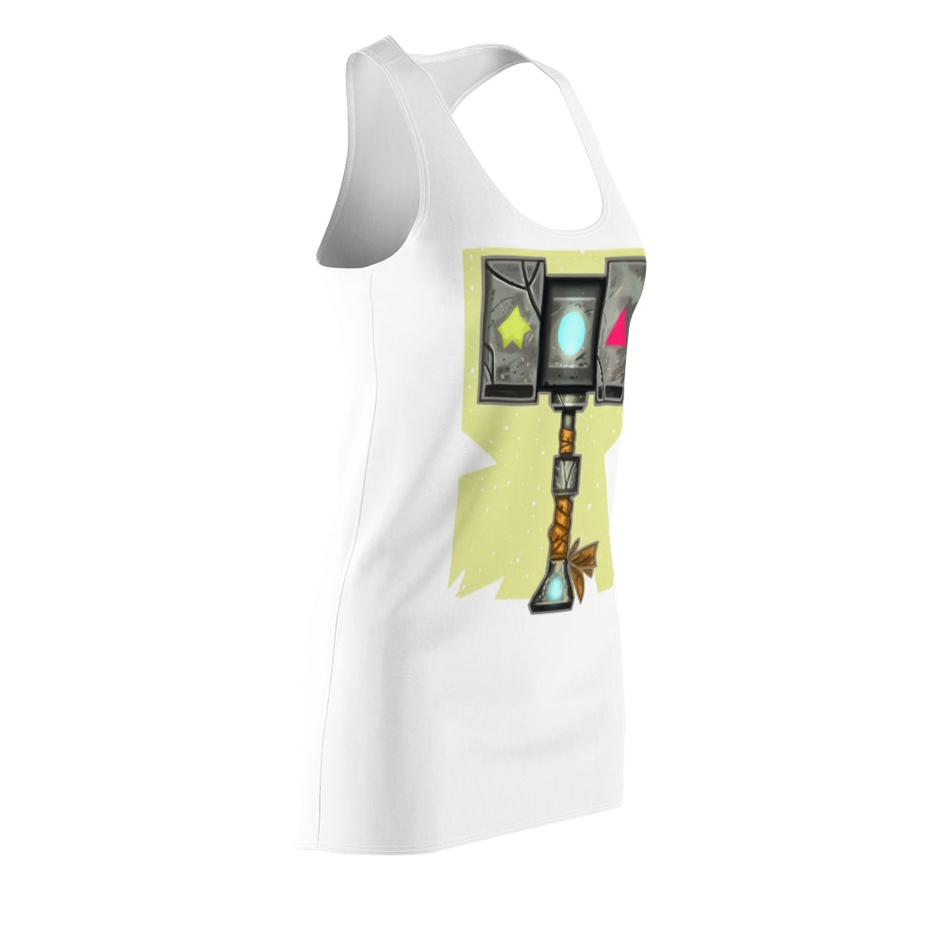 A stylish Hammer Women's Cut & Sew Racerback Dress featuring a feminine design and sporty fit, made from lightweight 100% polyester.