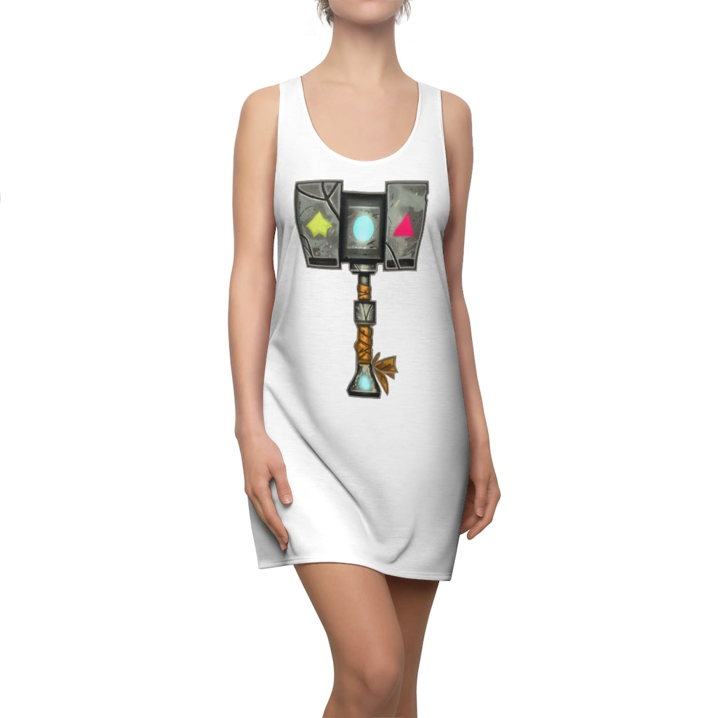 A stylish Hammer Women's Cut & Sew Racerback Dress featuring a feminine design, sporty fit, and lightweight fabric, perfect for casual outings.