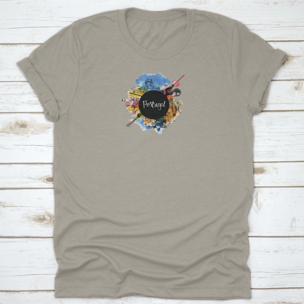 Hand-drawn watercolor artwork depicting a famous building in Portugal, showcasing intricate architectural details and vibrant colors.