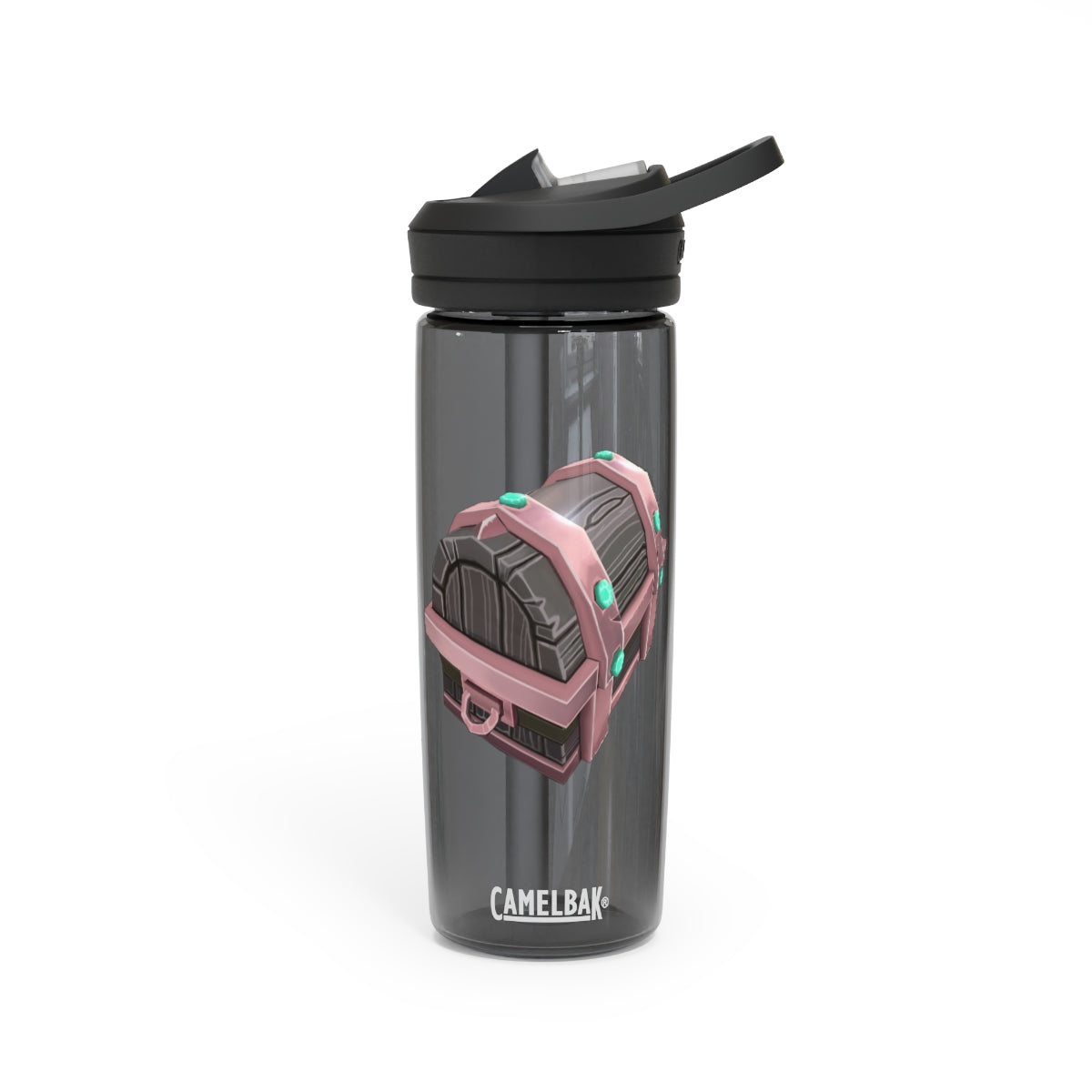Hand-painted CamelBak Eddy® water bottle in 20oz and 25oz sizes, showcasing vibrant colors and a stylish design.