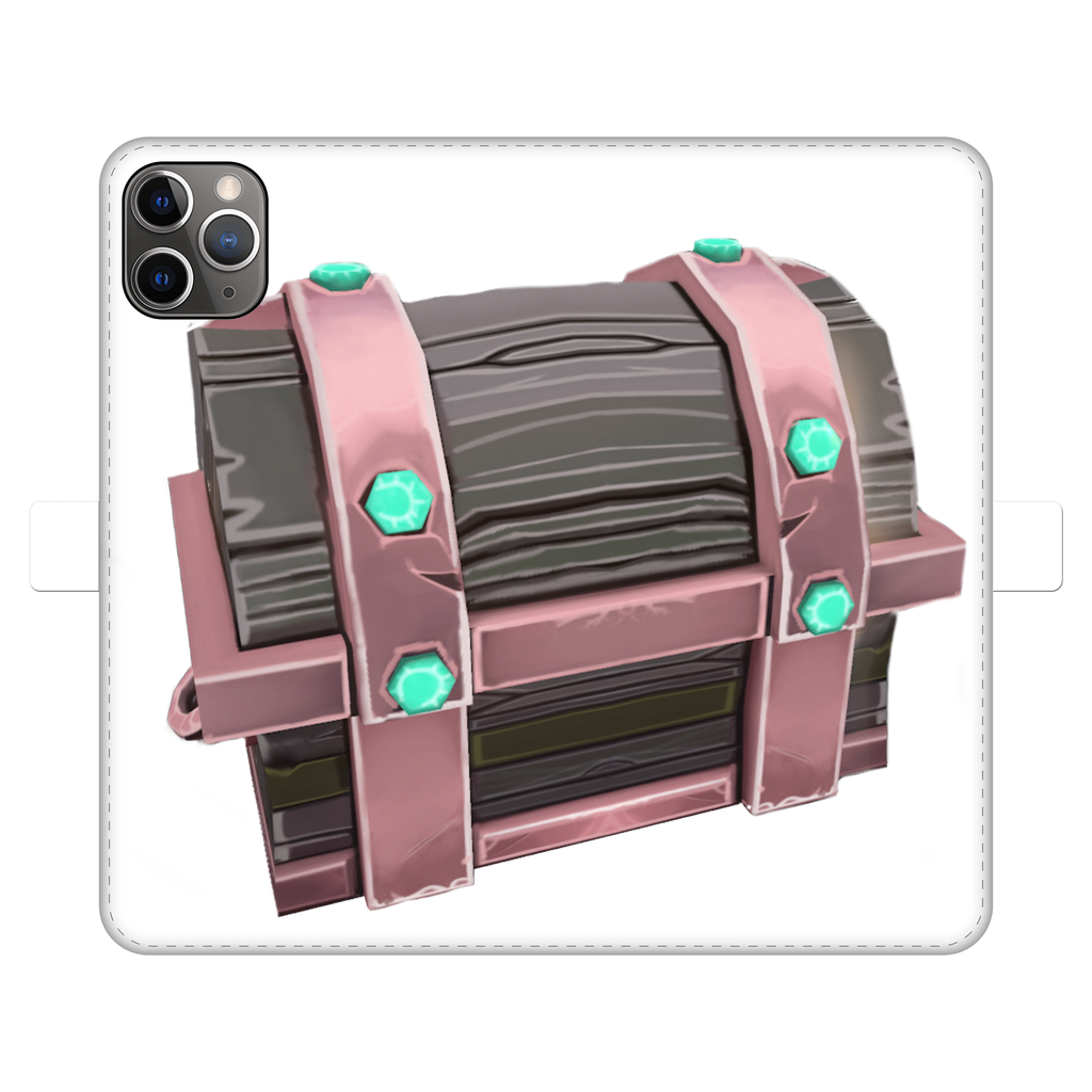 Hand-Painted Chest Fully Printed Wallet Case for iPhone and Samsung, showcasing vibrant designs and a magnetic closure.