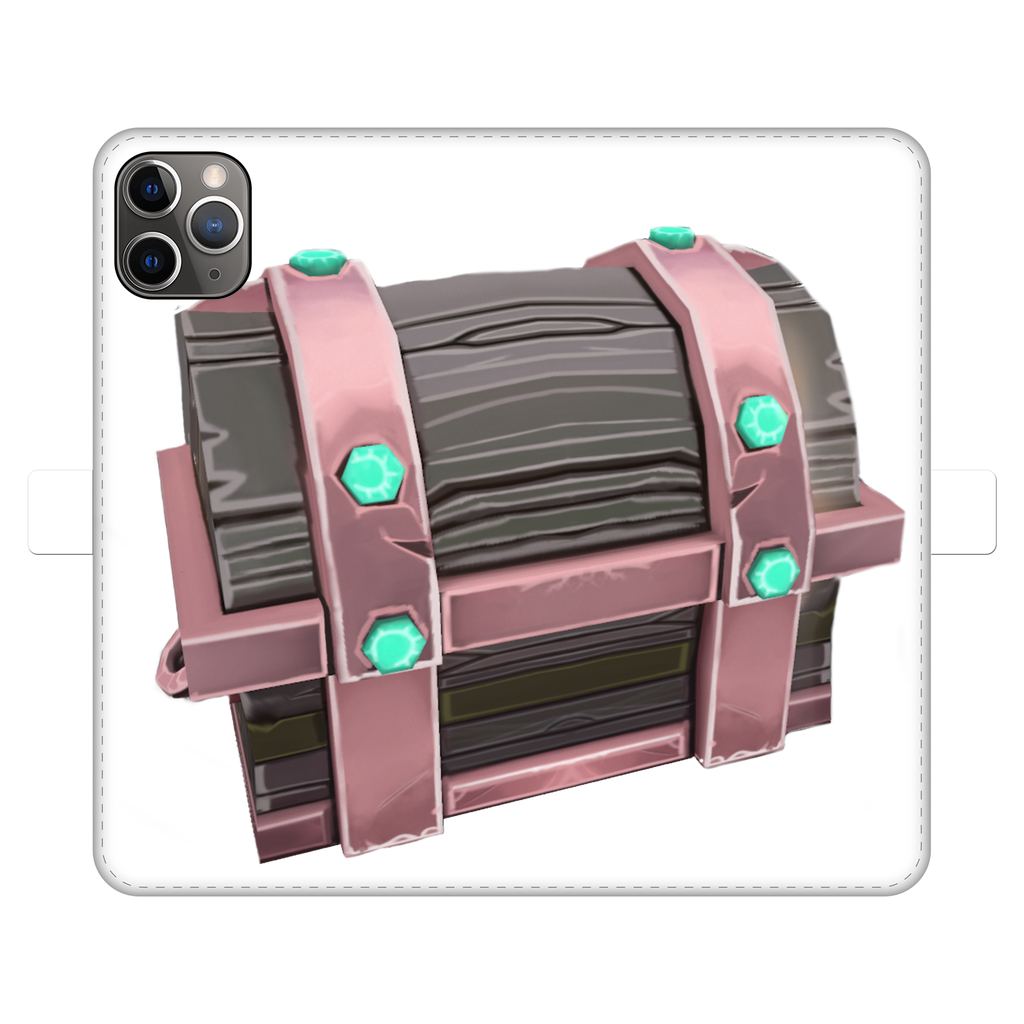 Hand-Painted Chest Fully Printed Wallet Case for iPhone and Samsung, showcasing vibrant designs and a magnetic closure.