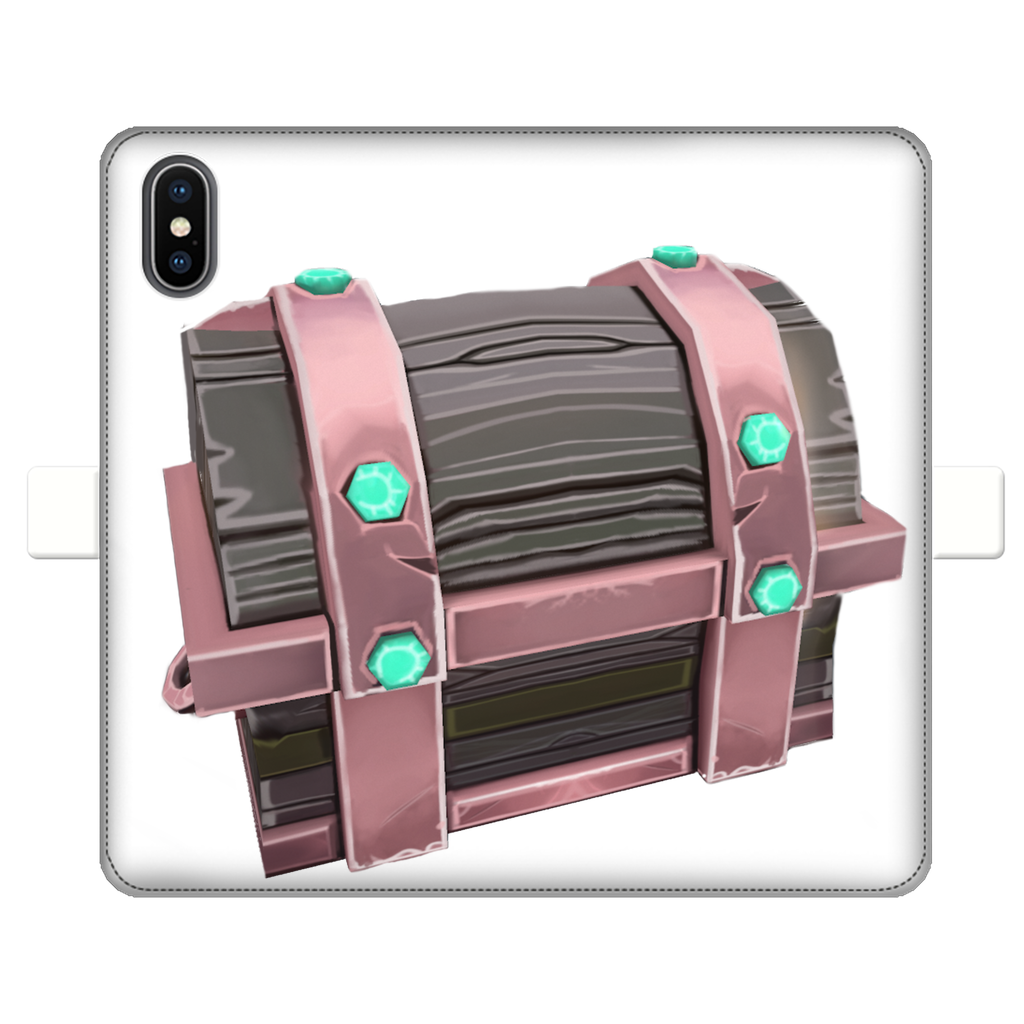 Hand-Painted Chest Fully Printed Wallet Case for iPhone and Samsung, showcasing vibrant designs and a magnetic closure.