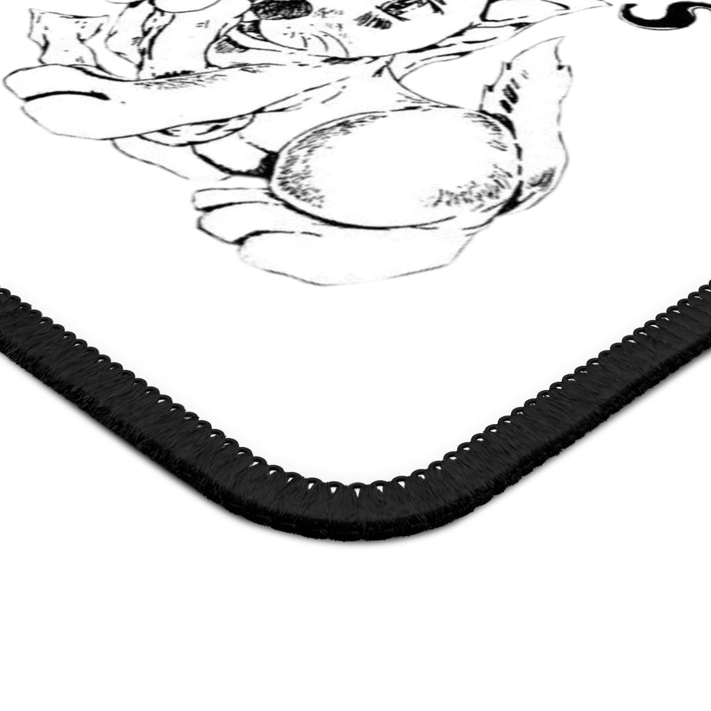 Happy Holiday's Gaming Mouse Pad featuring vibrant designs and stitched edges, measuring 9x7 inches.