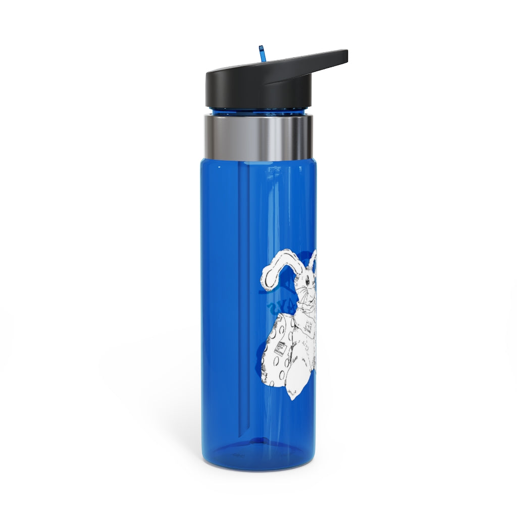 Happy Holiday's Kensington Tritan™ Sport Bottle, 20oz, featuring a screw-on lid, straw, and carabiner hook, made from durable BPA-free Tritan material.