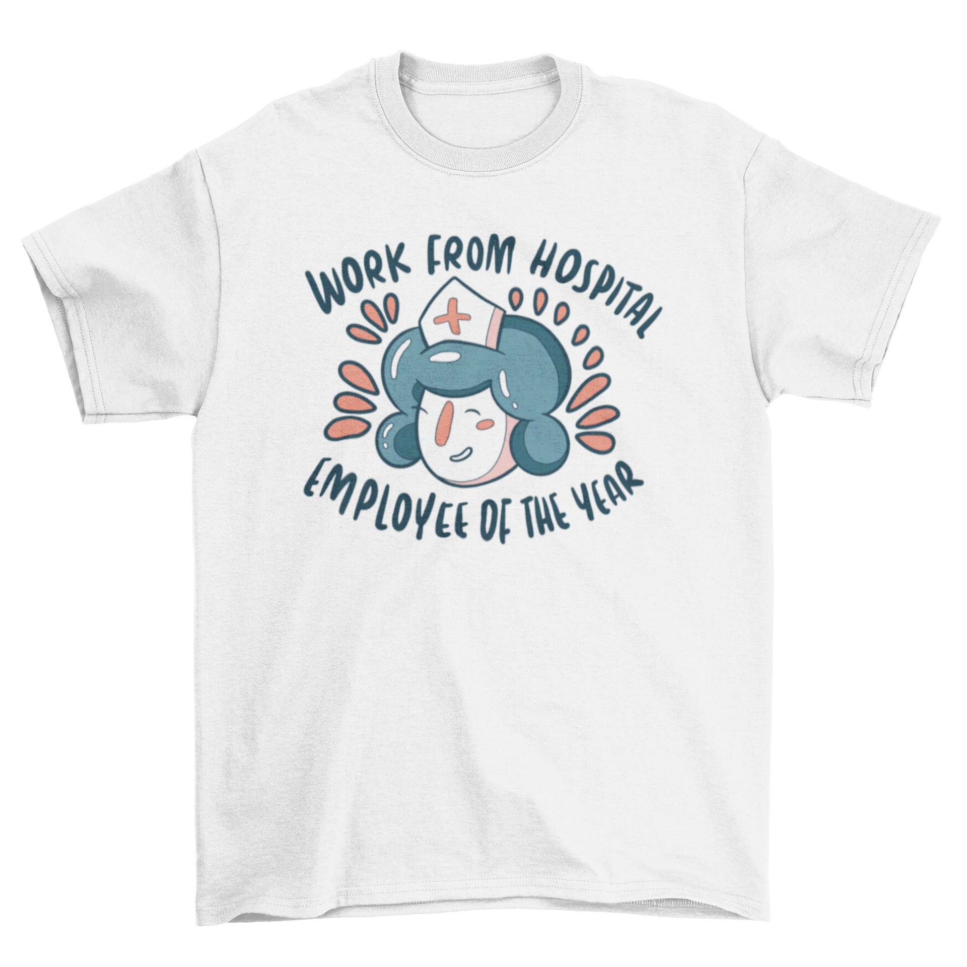 Happy Nurse New Years t-shirt featuring a cheerful nurse and a humorous quote.