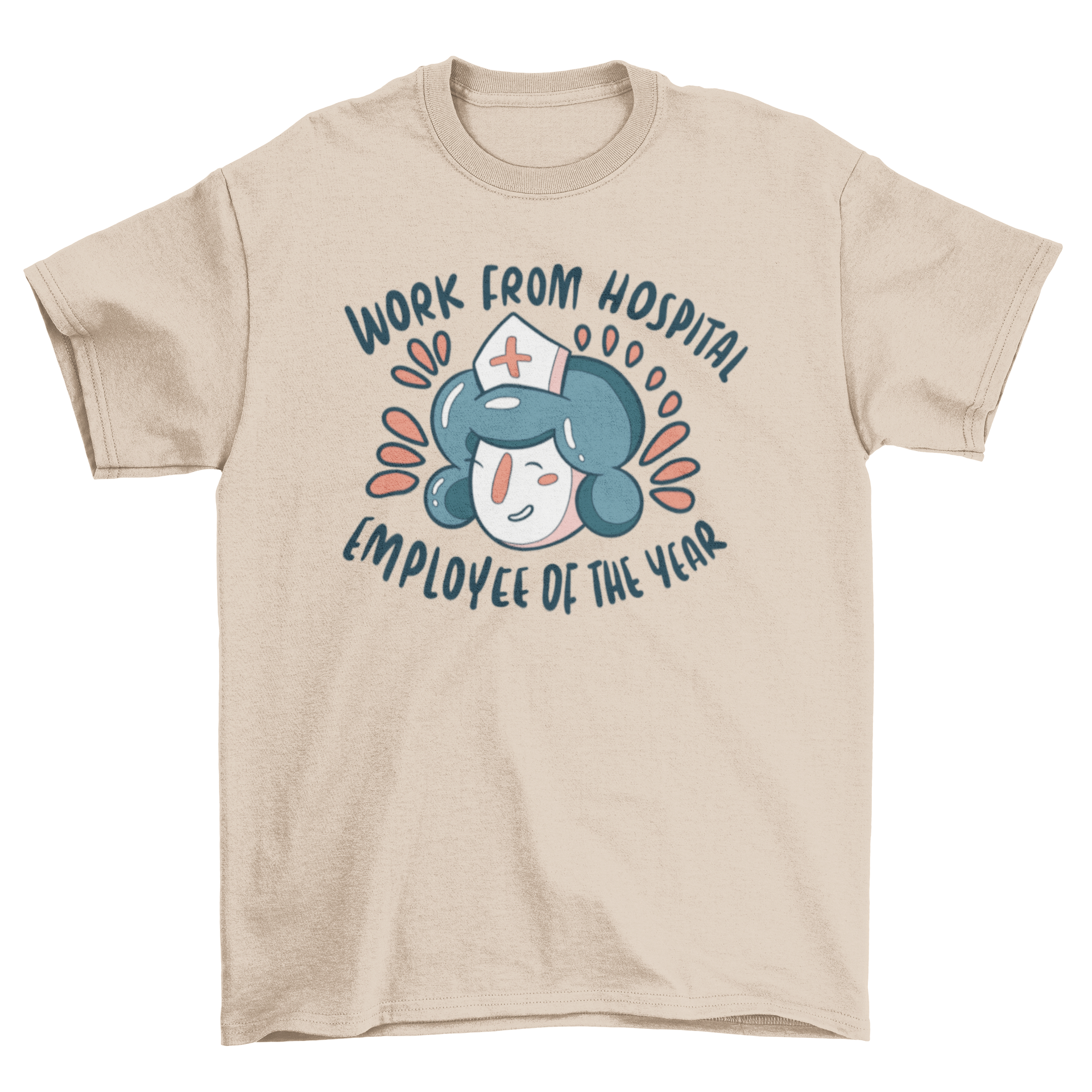 Happy Nurse New Years t-shirt featuring a cheerful nurse and a humorous quote.
