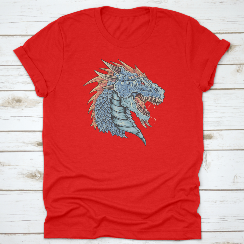 A stylish t-shirt featuring the Head Of The Water Dragon Apalala design, made from soft cotton fabric.