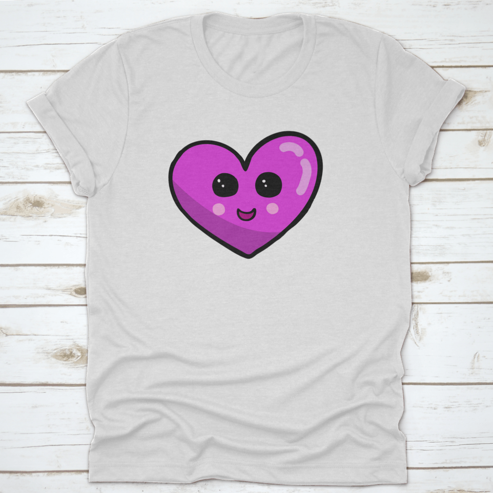 Heart Doodle Shirt design featuring a playful heart graphic, made from 100% cotton, perfect for Valentine's Day gifts.