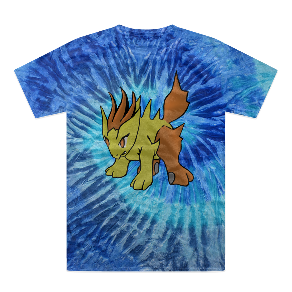 Hedgpoint Tie-Dye T-Shirt featuring vibrant colors and unique patterns, made from 100% heavyweight cotton with double-needle stitching.