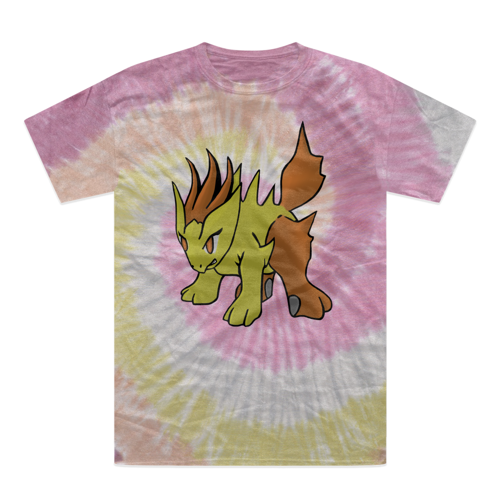 Hedgpoint Tie-Dye T-Shirt featuring vibrant colors and unique patterns, made from 100% heavyweight cotton with double-needle stitching.