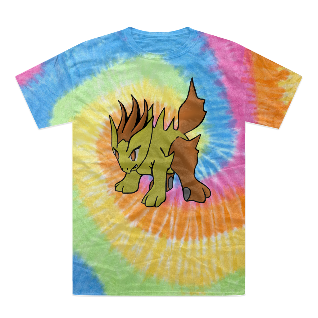 Hedgpoint Tie-Dye T-Shirt featuring vibrant colors and unique patterns, made from 100% heavyweight cotton with double-needle stitching.