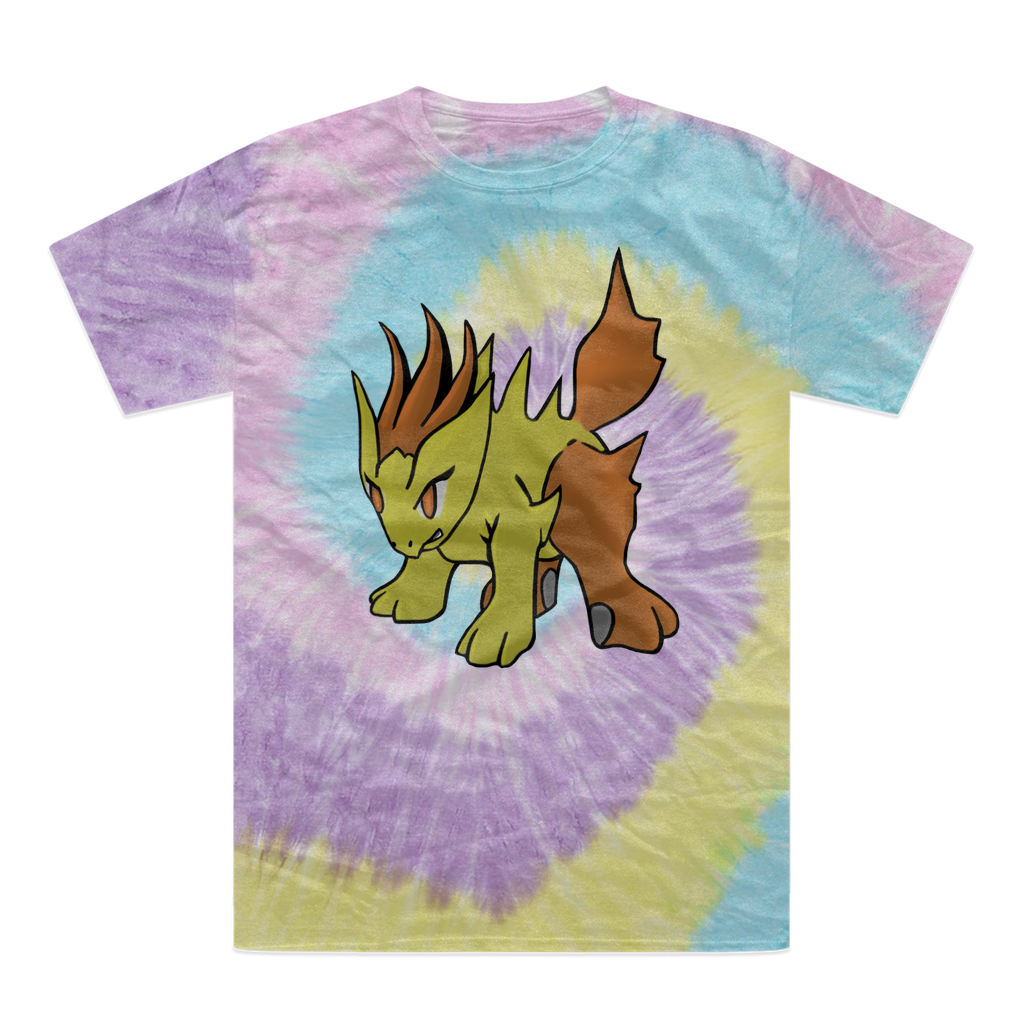 Hedgpoint Tie-Dye T-Shirt featuring vibrant colors and unique patterns, made from 100% heavyweight cotton with double-needle stitching.