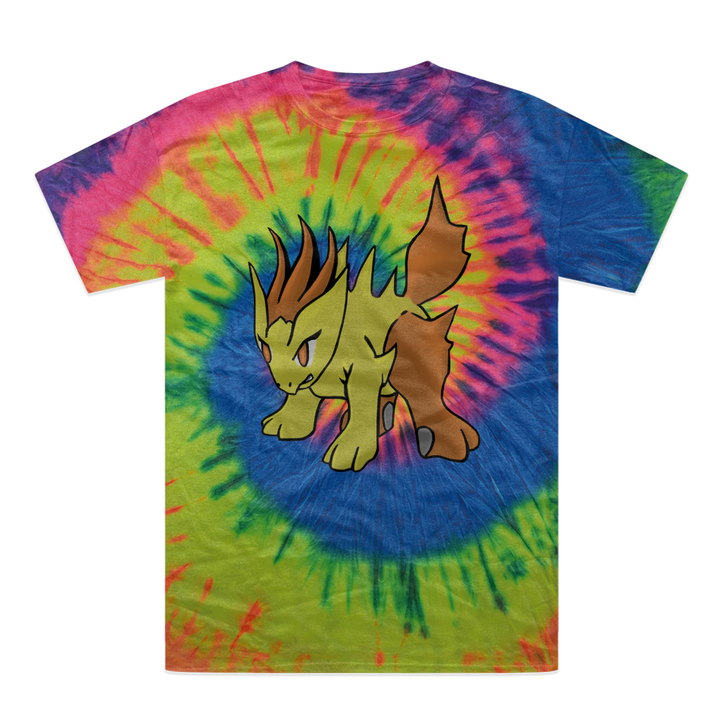 Hedgpoint Tie-Dye T-Shirt featuring vibrant colors and unique patterns, made from 100% heavyweight cotton with double-needle stitching.