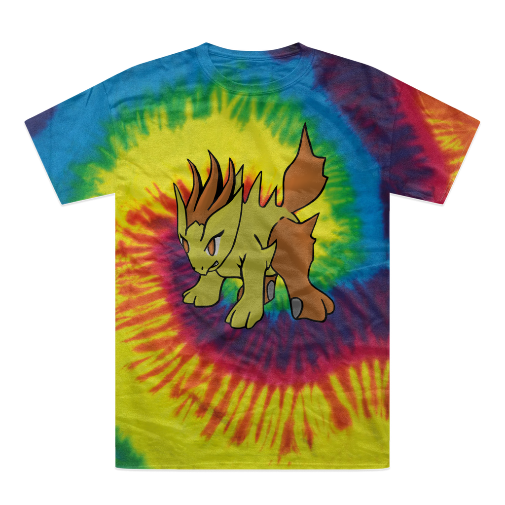 Hedgpoint Tie-Dye T-Shirt featuring vibrant colors and unique patterns, made from 100% heavyweight cotton with double-needle stitching.