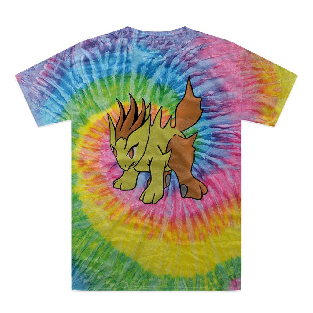 Hedgpoint Tie-Dye T-Shirt featuring vibrant colors and unique patterns, made from 100% heavyweight cotton with double-needle stitching.