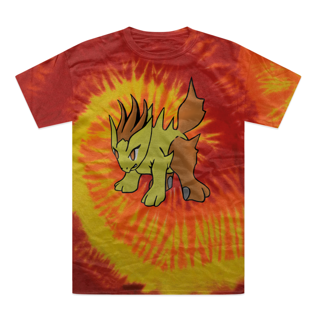 Hedgpoint Tie-Dye T-Shirt featuring vibrant colors and unique patterns, made from 100% heavyweight cotton with double-needle stitching.