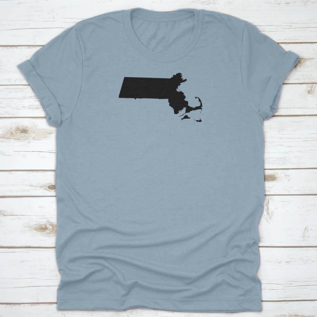 High detailed vector map of Massachusetts showcasing cities, towns, and geographical features.