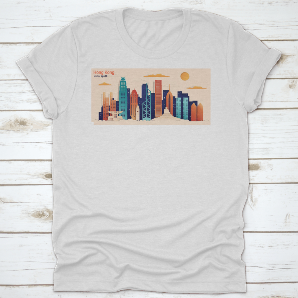 A vibrant vector illustration of Hong Kong city in colorful paper cut style, showcasing intricate designs and cultural elements.