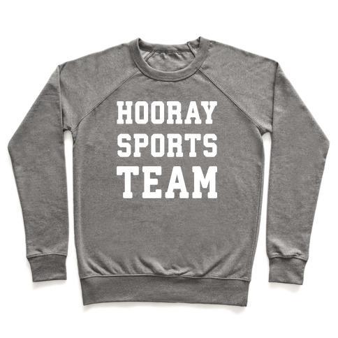 Hooray Sports Team Crewneck Sweatshirt in soft French terry fabric, featuring a classic crew neck and durable hems.