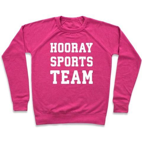 Hooray Sports Team Crewneck Sweatshirt in soft French terry fabric, featuring a classic crew neck and durable hems.