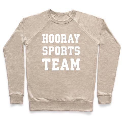 Hooray Sports Team Crewneck Sweatshirt in soft French terry fabric, featuring a classic crew neck and durable hems.