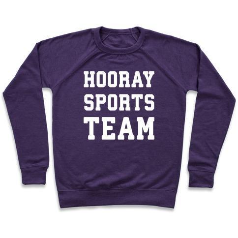 Hooray Sports Team Crewneck Sweatshirt in soft French terry fabric, featuring a classic crew neck and durable hems.