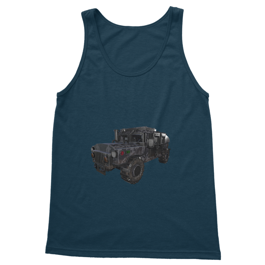 Hummer Vehicle Classic Adult Vest Top in various colors, showcasing its unisex design and comfortable fit.