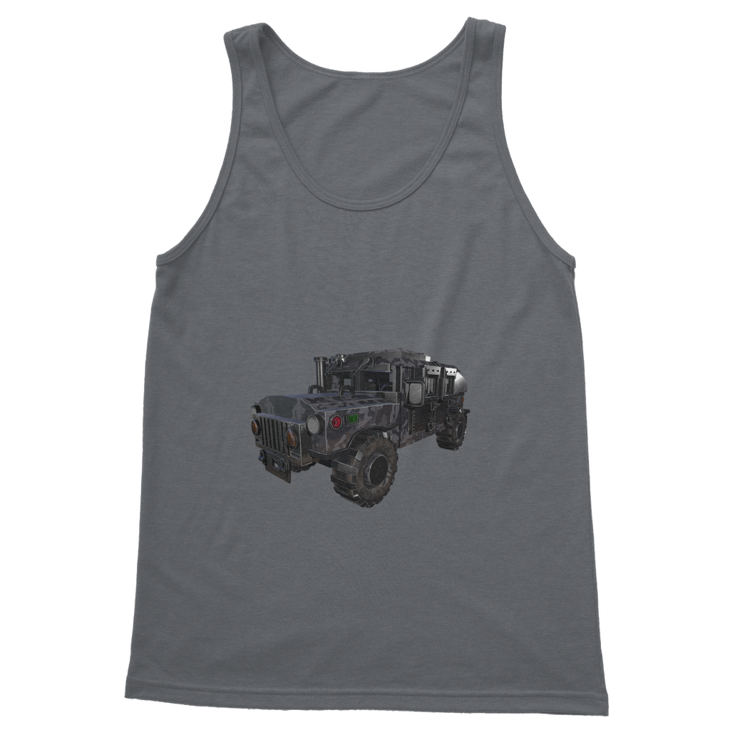 Hummer Vehicle Classic Adult Vest Top in various colors, showcasing its unisex design and comfortable fit.