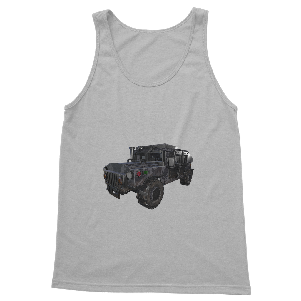 Hummer Vehicle Classic Adult Vest Top in various colors, showcasing its unisex design and comfortable fit.