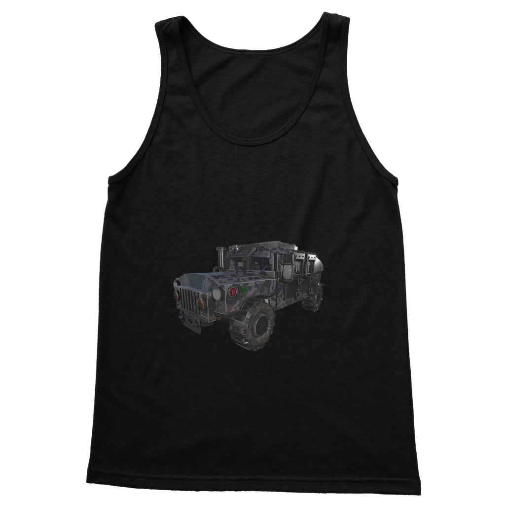 Hummer Vehicle Classic Adult Vest Top in various colors, showcasing its unisex design and comfortable fit.
