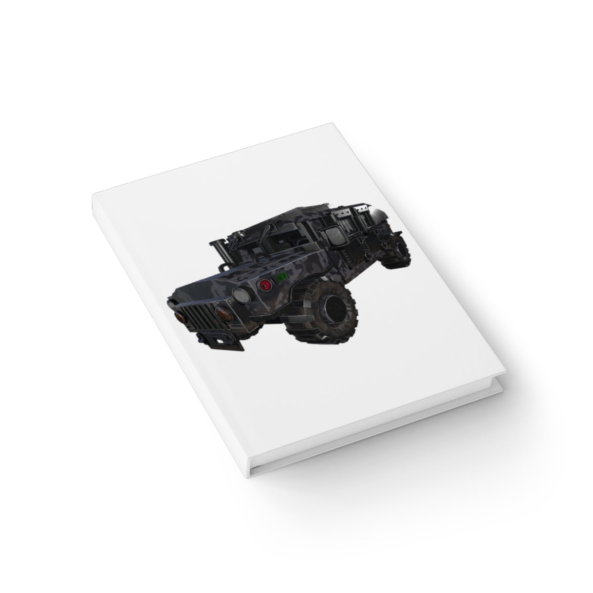 Hummer Vehicle Journal with ruled lines and full wraparound print, showcasing a durable hardcover design.